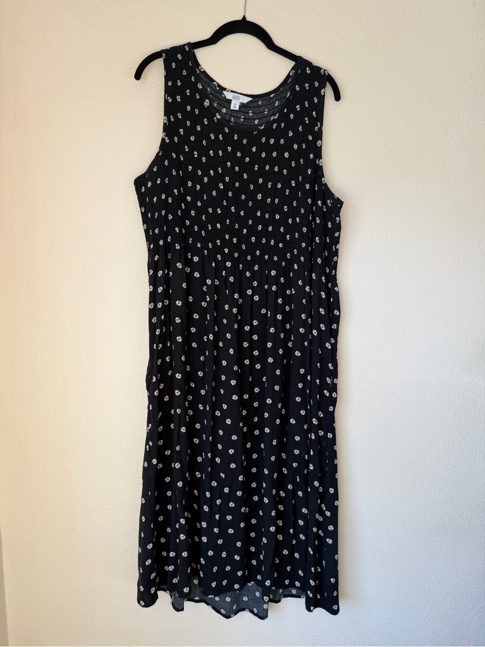 Croft & Barrow Smocked Cottagecore Midi Dress, Size XL